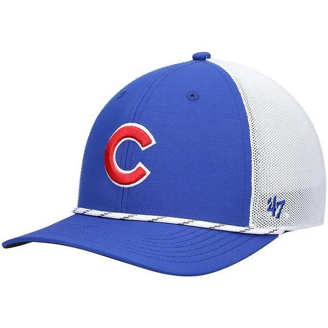 Mens 47 Royal/White Chicago Cubs Burden Trucker Snapback Hat Product Image