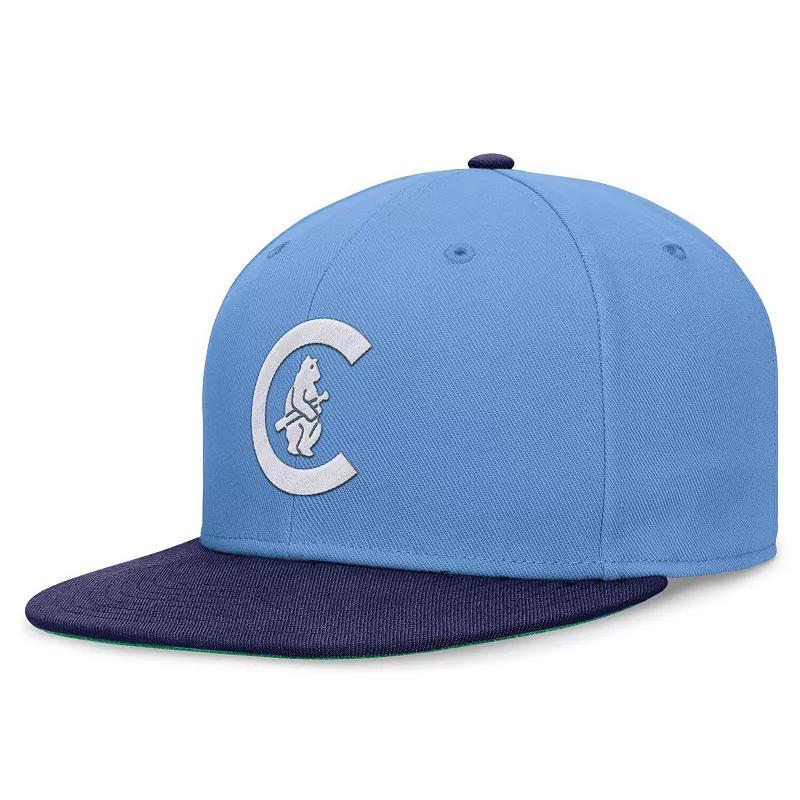 Mens Nike Blue/Royal Chicago Cubs Rewind Cooperstown True Performance Fitted Hat Product Image