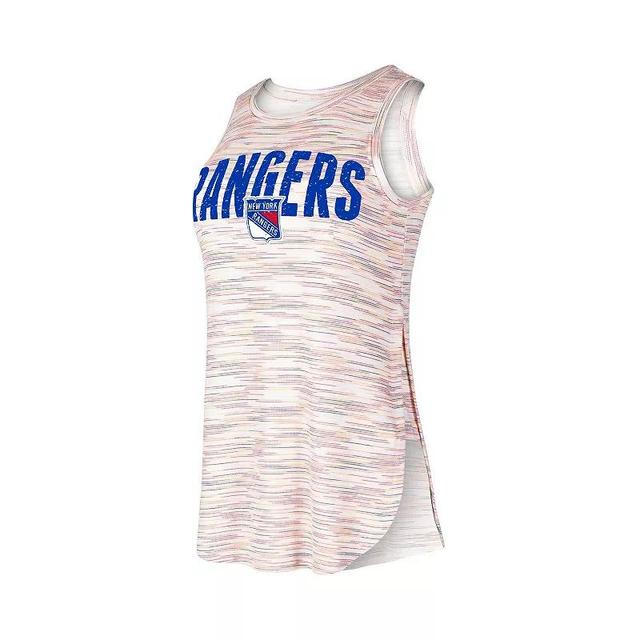 Womens Concepts Sport New York Rangers Sunray Multicolor Tri-Blend Tank Top Product Image