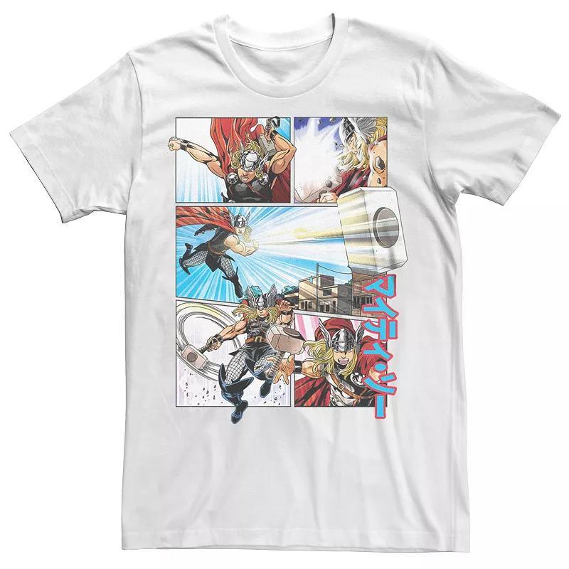 Mens Thor Anime Action Graphic Tee Product Image