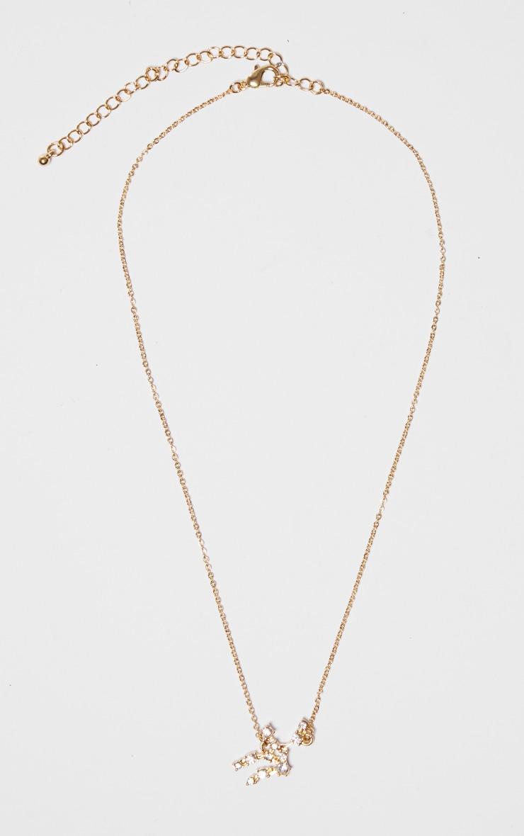 Gold Plated Virgo Celestial Necklace Product Image