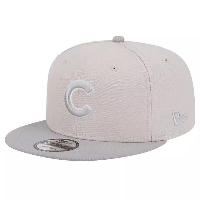 Mens New Era Khaki Chicago Cubs Color Pack Two Tone 9FIFTY Snapback Hat Product Image