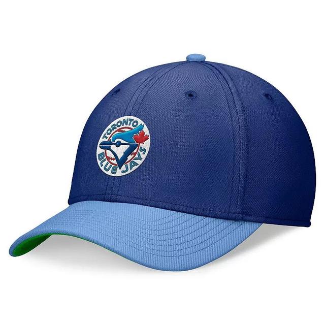 Mens Nike Royal/Powder Blue Toronto Blue Jays Cooperstown Collection Rewind Swooshflex Performance Hat Product Image