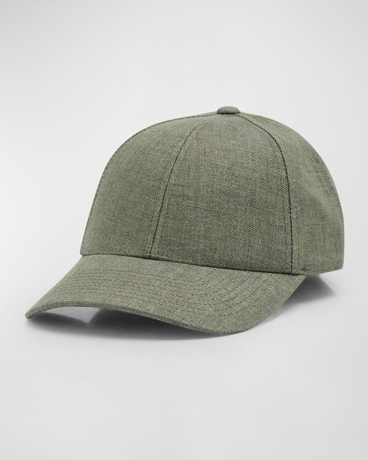 Mens Linen 6-Panel Baseball Cap Product Image