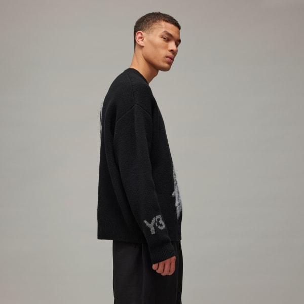 Y-3 Graphic Knit Crew Sweatshirt Product Image