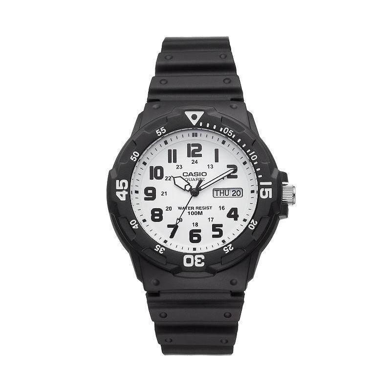 Casio Mens Classic Watch, White Product Image