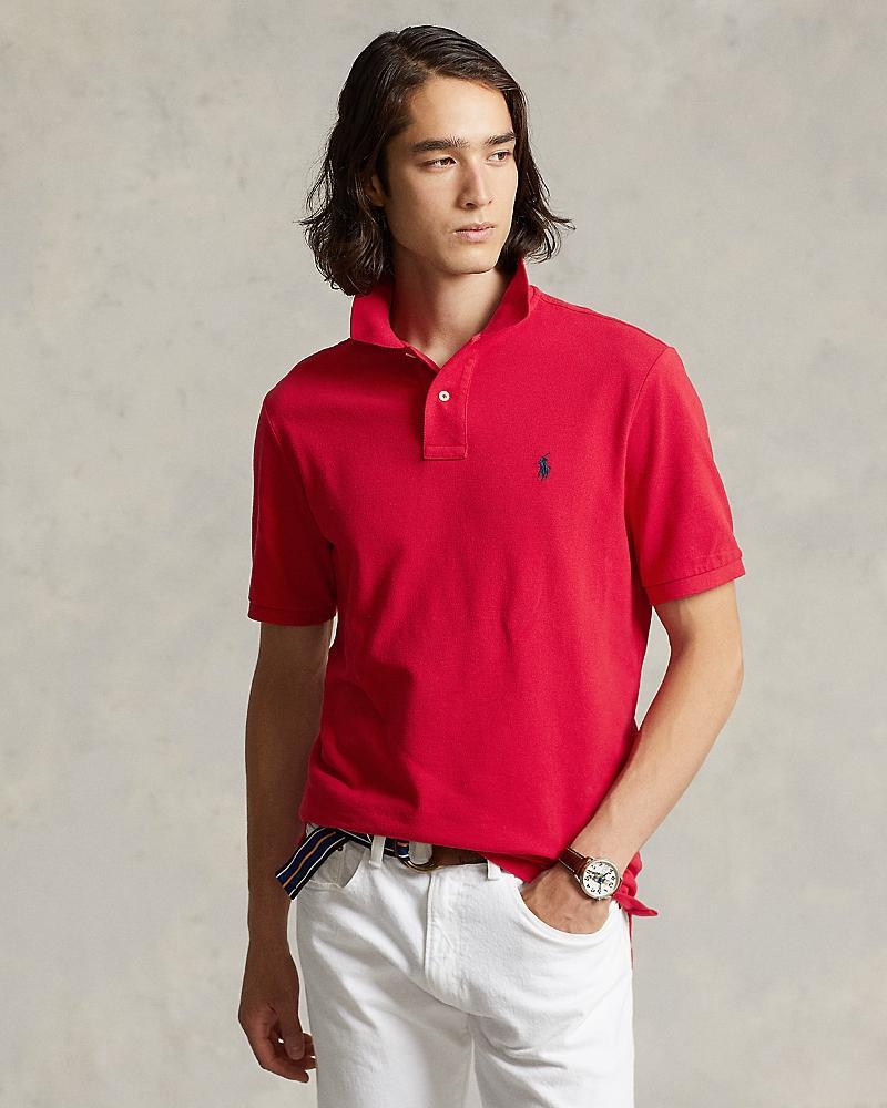 Mens Basic Mesh Polo Shirt Product Image