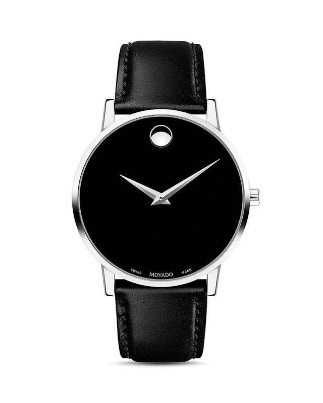 Movado Leather Strap Watch, 40mm Product Image