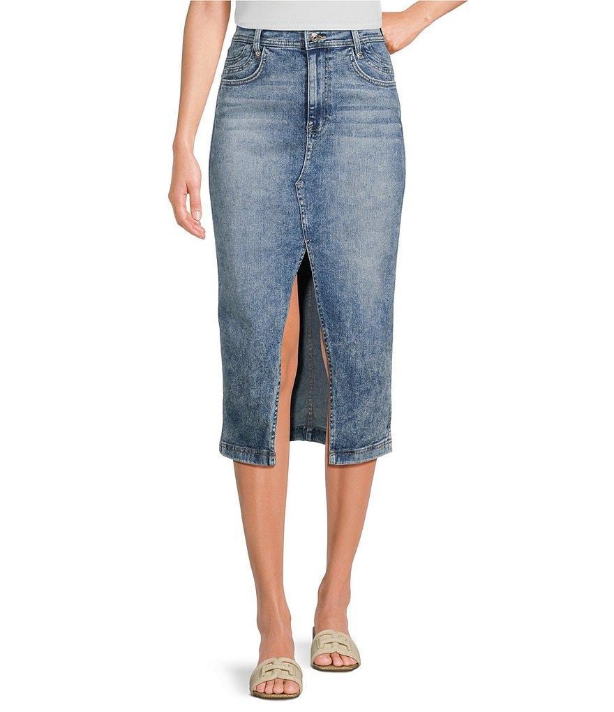 Sam Edelman Kori Cutaway Denim Midi Skirt Product Image