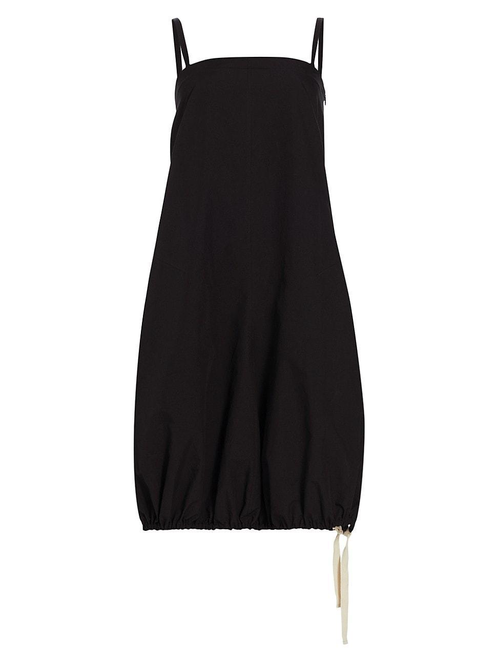 Jacqueline Crinkle Poplin Drawstring Midi Dress Product Image