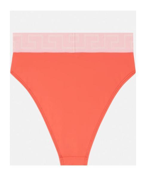 VERSACE Greca Border Bikini Briefs In Orange Product Image