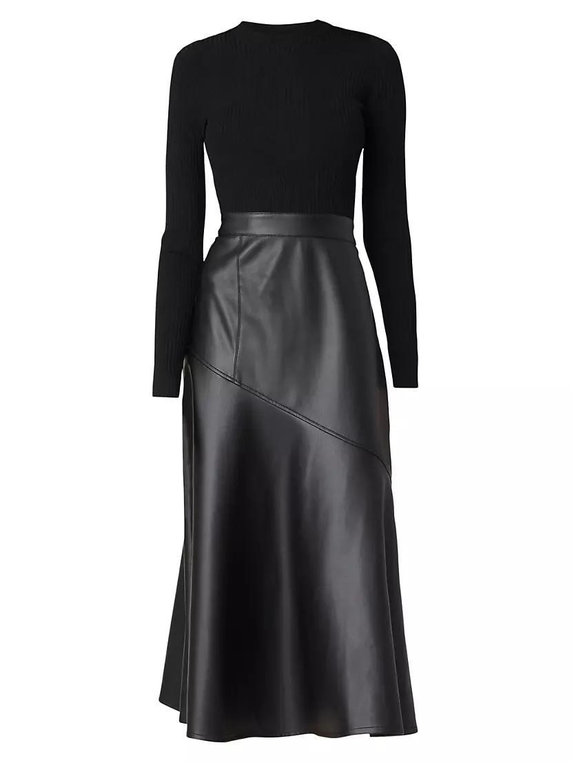 Lonnie Combo Midi-Dress Product Image