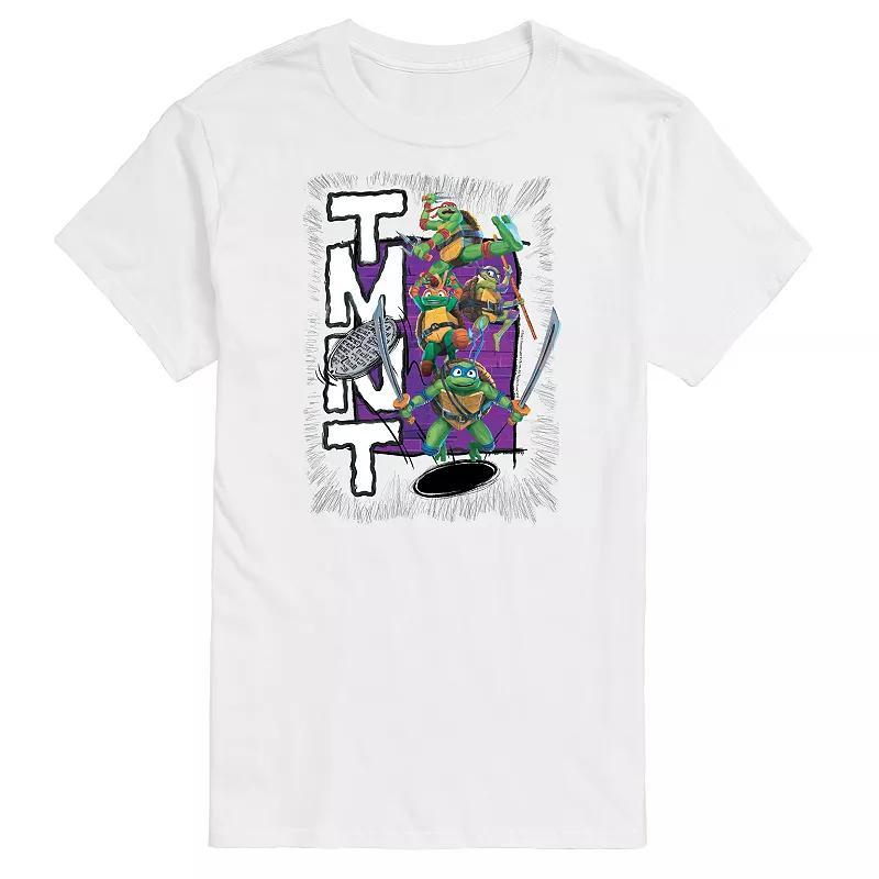 Big & Tall Nickelodeon TMNT Mutant Mayhem Group Graphic Tee, Mens Product Image