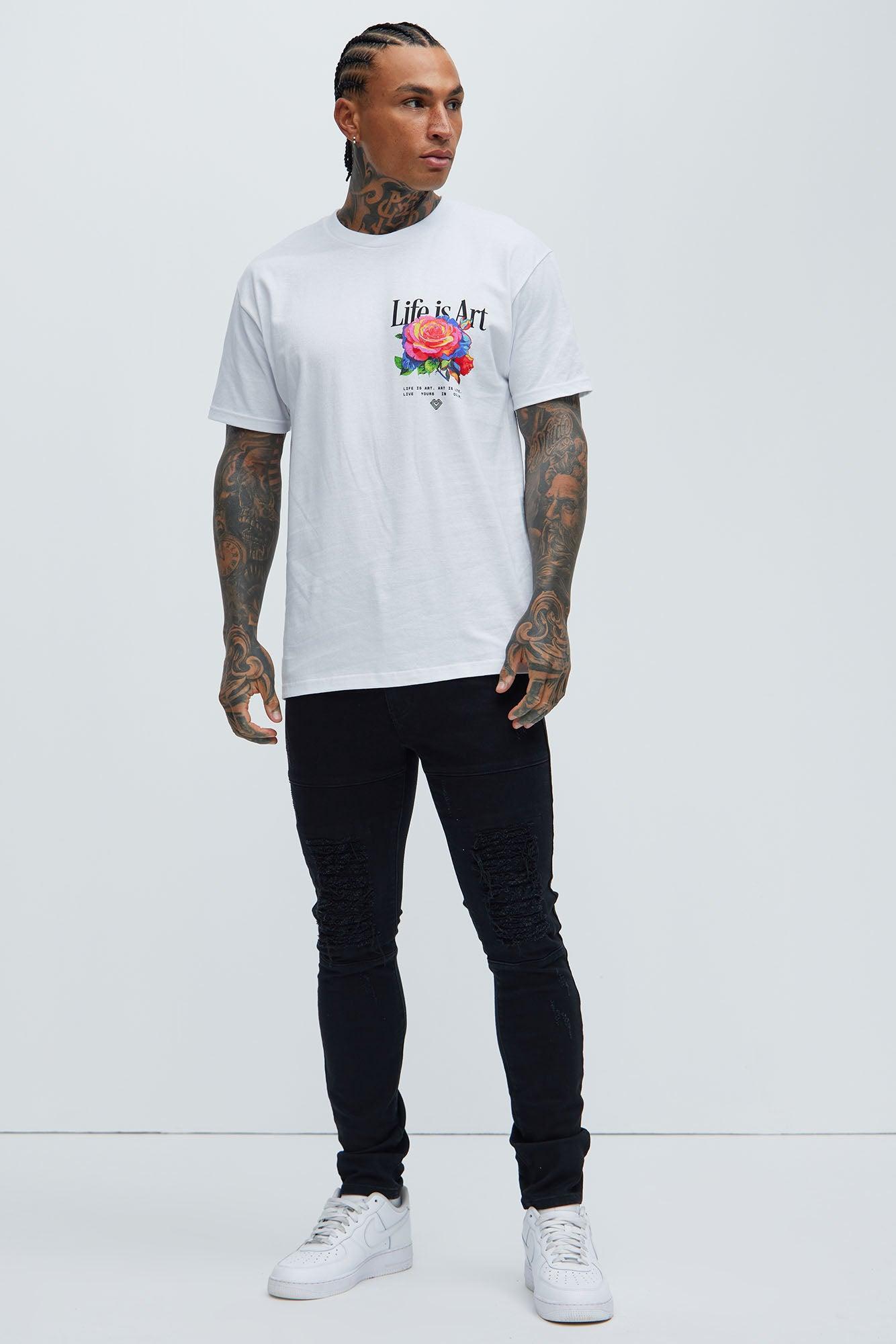 Life Is Art Short Sleeve Tee - White Product Image