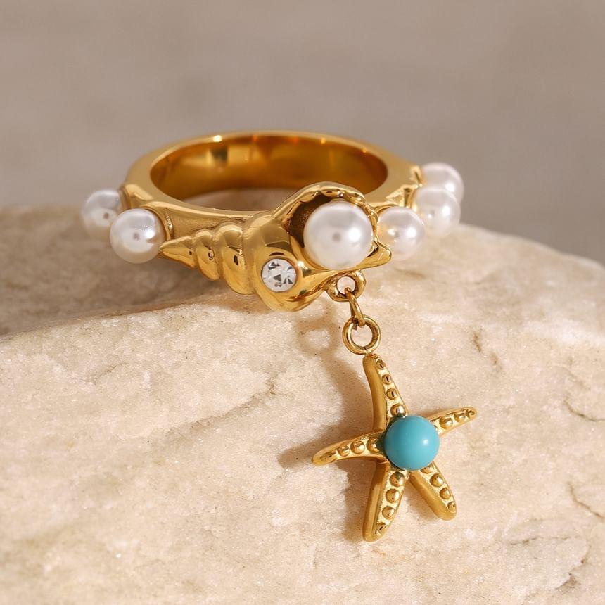 Starfish Beaded Ring Product Image