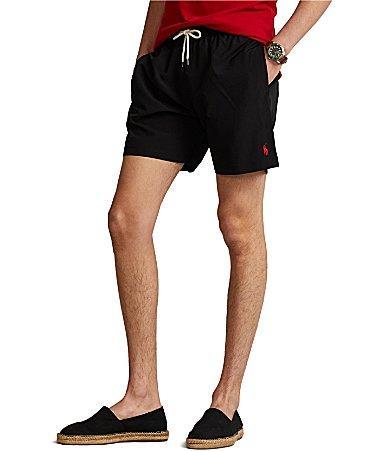 Polo Ralph Lauren Traveler Solid 5.75 Inseam Swim Trunks Product Image