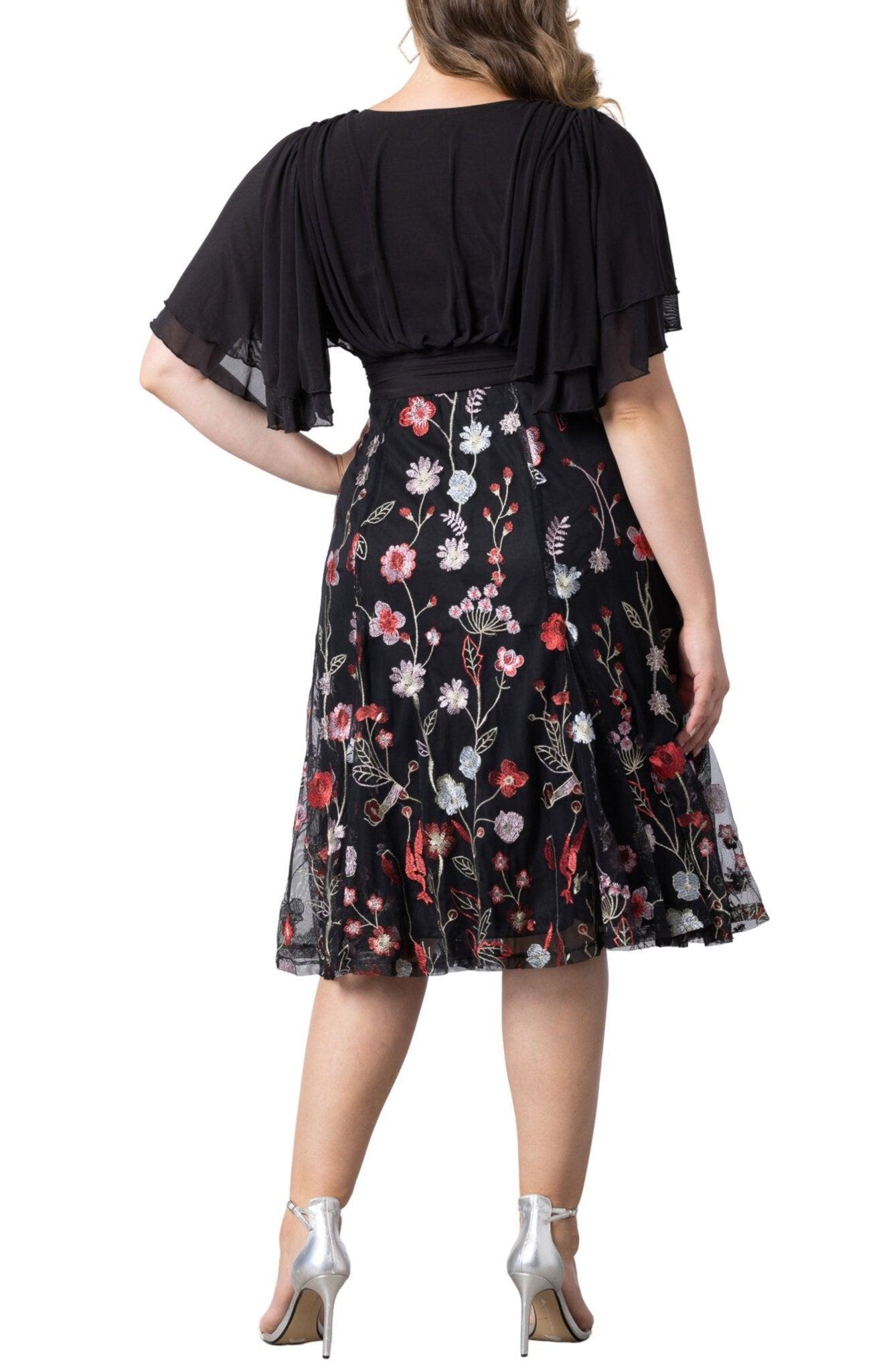 Lillian Embroidered Cocktail Dress - Plus Product Image