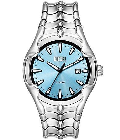 Diesel Mens Vert Three-Hand Quartz Analog Stainless Steel Bracelet Watch Product Image