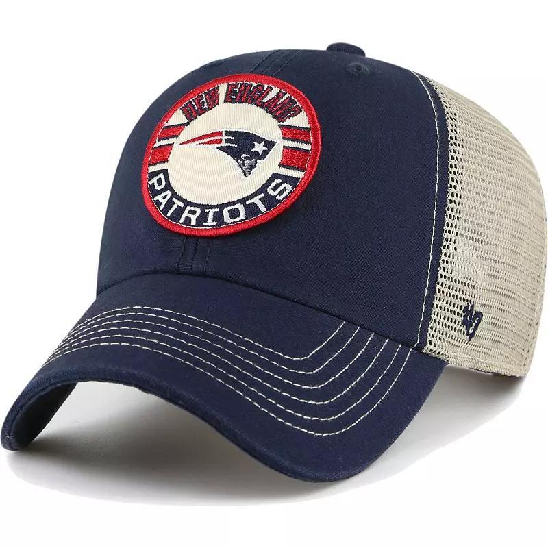 Mens 47 Brand Navy New England Patriots Notch Trucker Clean Up Adjustable Hat - Navy Product Image