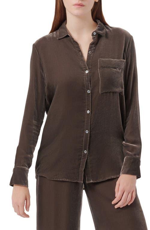 ATM Anthony Thomas Melillo Velvet Boyfriend Shirt Product Image