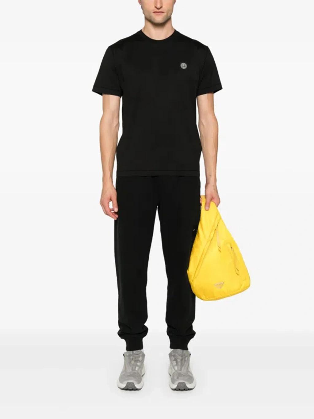 STONE ISLAND Slim-fit Jersey T-shirt In Black Product Image