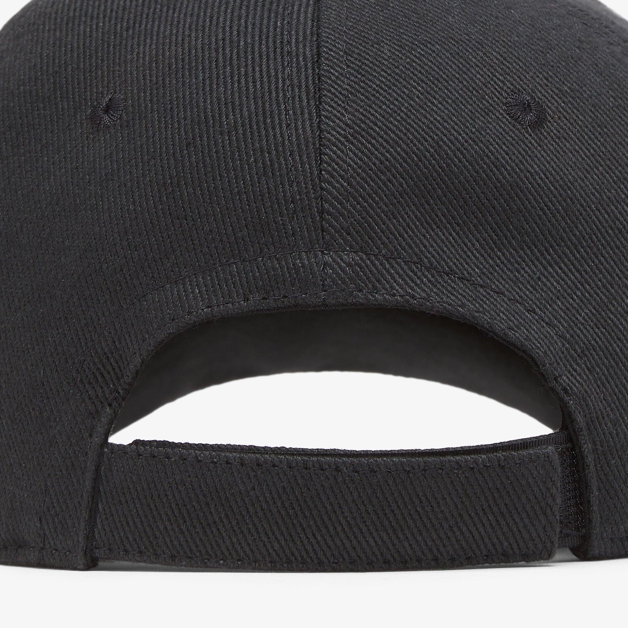 HatBaseball cap in black cotton Product Image