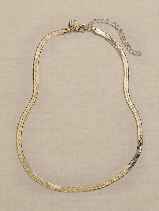 Flat Herringbone Necklace Product Image