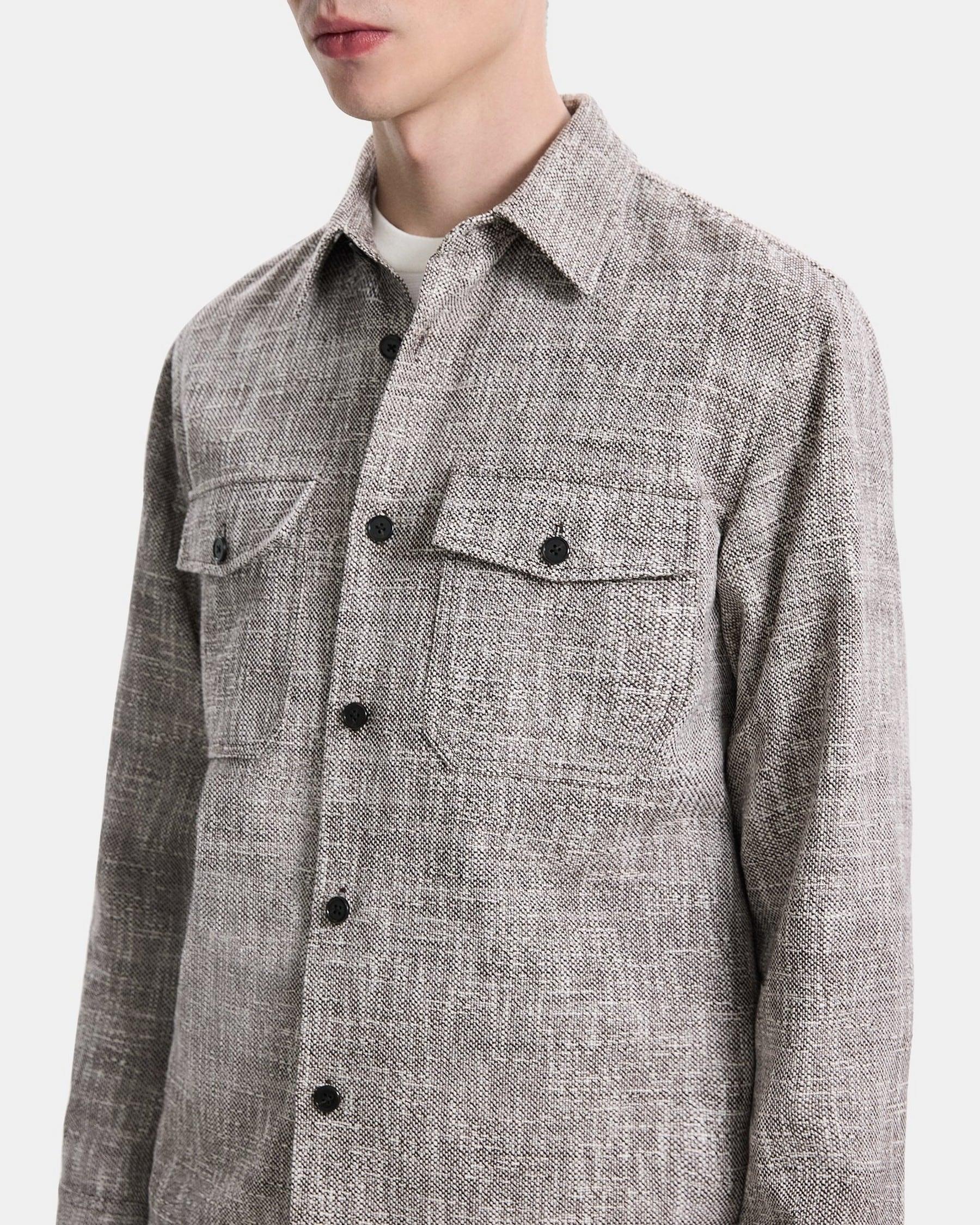 Shirt Jacket in Cotton-Blend Tweed Product Image