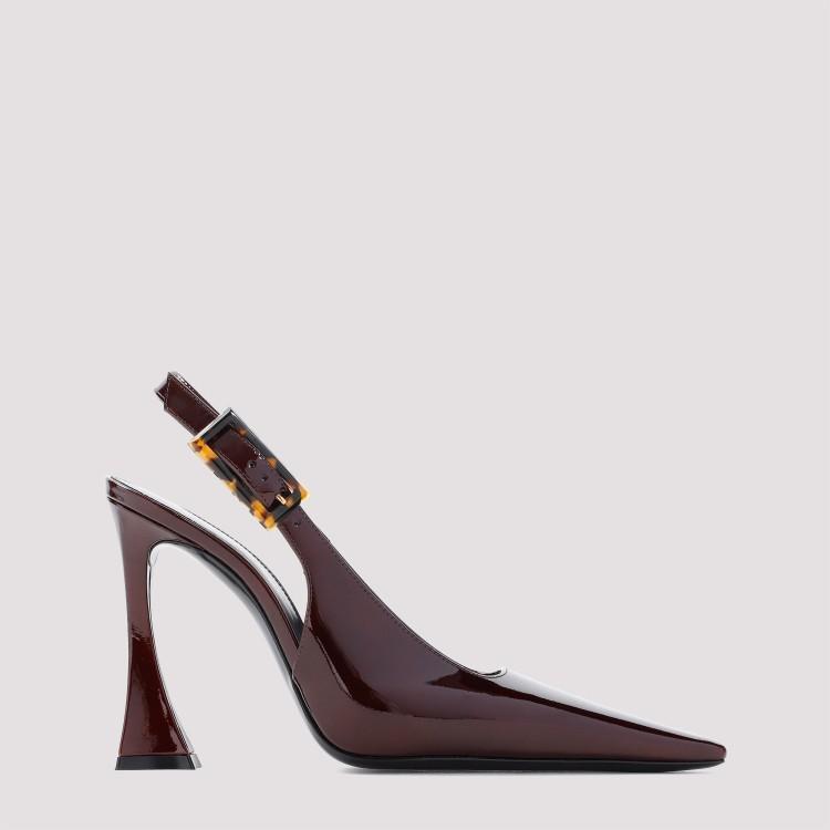 Blake 110mm Patent-leather Pumps In Brown Product Image