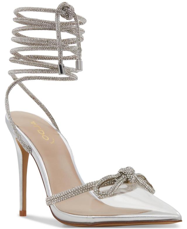 Halalia Silver Women's Strappy Heels | ALDO US Product Image