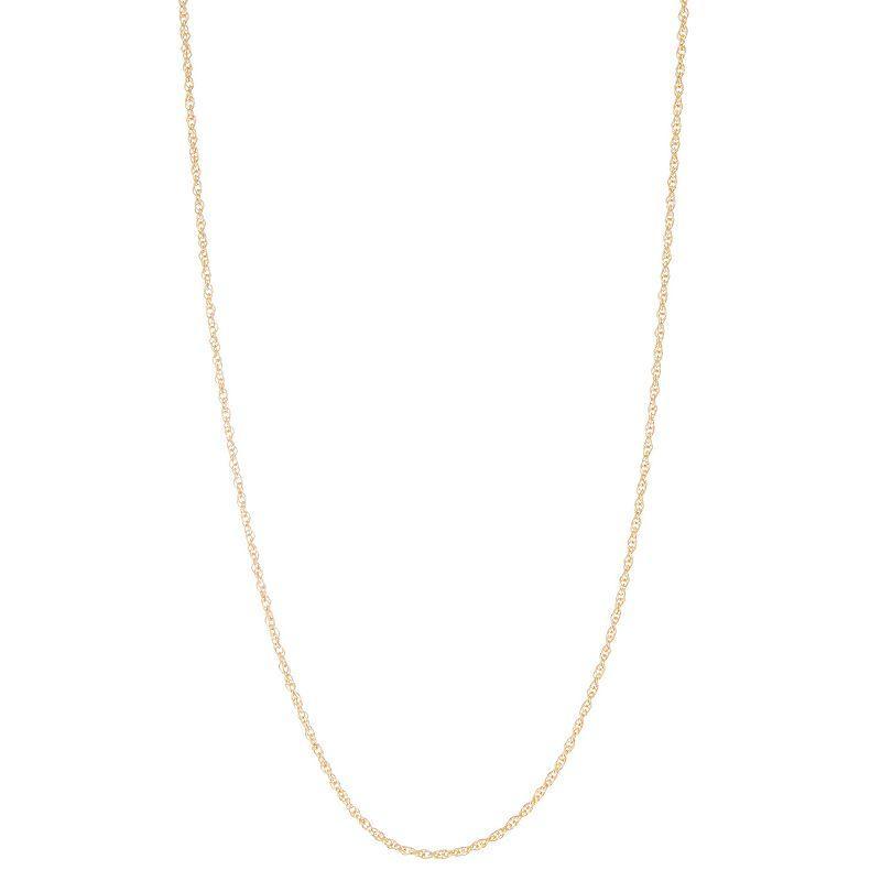 Jordan Blue 14k Gold Filled 2.3 mm Rope Chain Necklace, Womens Product Image