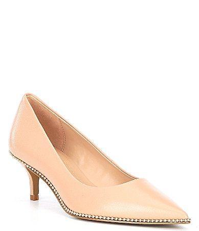 COACH Jackie Pump (Beechwood Leather) Women's Shoes Product Image