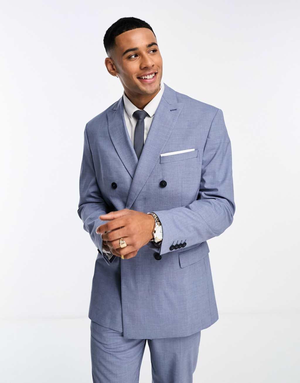 Selected Homme double breasted suit jacket Product Image