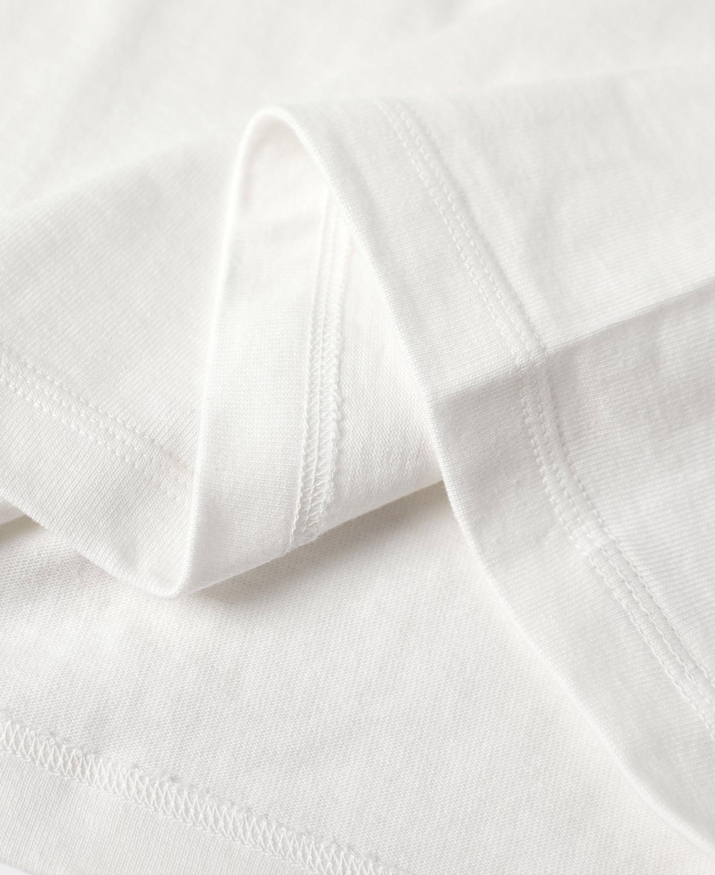 1930s Slanted Pocket Tubular T-Shirt - White Product Image