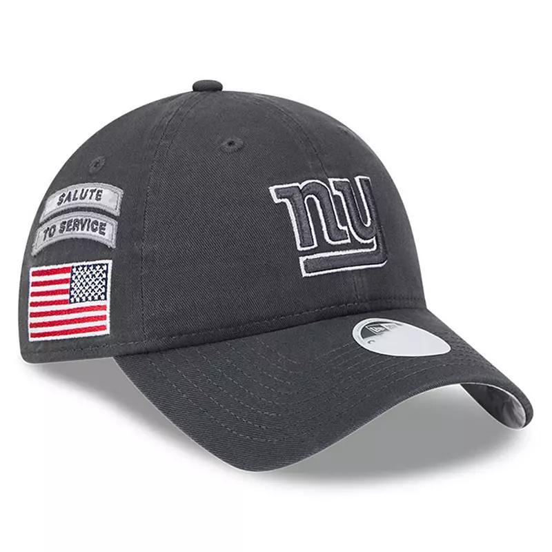 Womens New Era Graphite New York Giants 2024 Salute To Service 9TWENTY Adjustable Hat Product Image