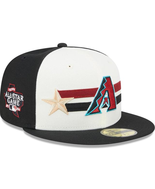 New Era Mens Cream Arizona Diamondbacks 2024 Mlb All-Star Game Workout 59FIFTY Fitted Hat - Cream, Black Product Image