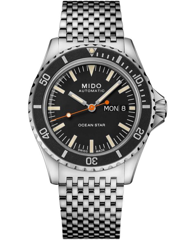 Mido Mens Swiss Automatic Ocean Star Tribute 75th Anniversary Stainless Steel Bracelet Watch 41mm - Silver Product Image