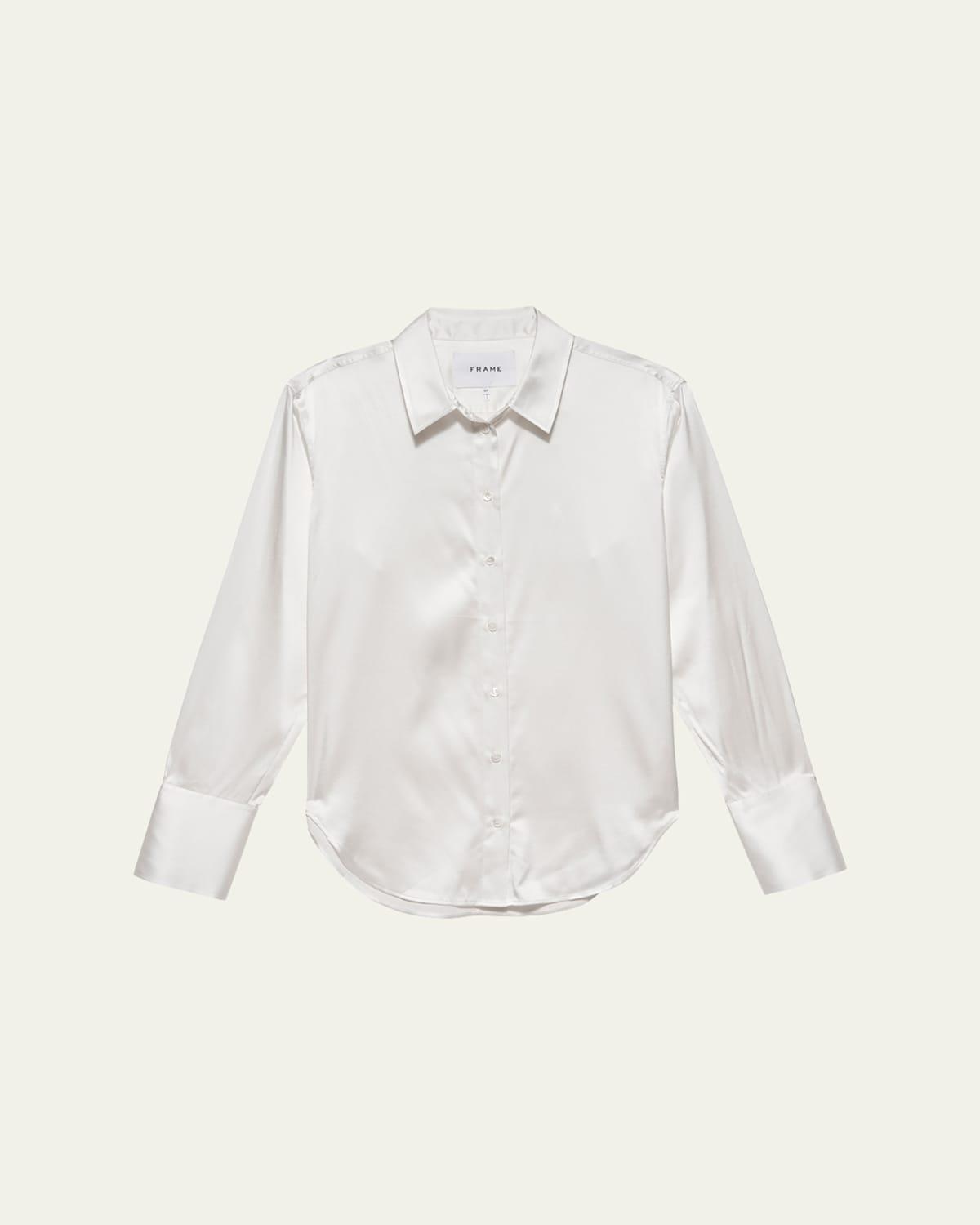 Womens The Standard Silk Button-Up Shirt Product Image