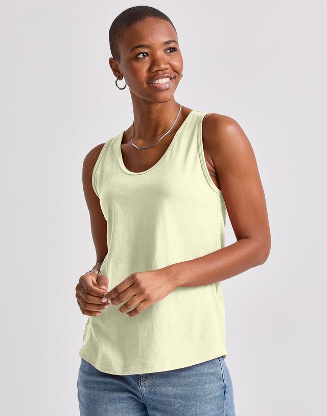 Hanes Originals Womens Cotton Tank Top Solar Ice XS Product Image