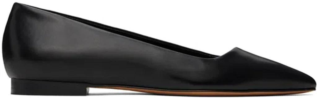 Pointed-toe Leather Pumps In 01bk Black product image