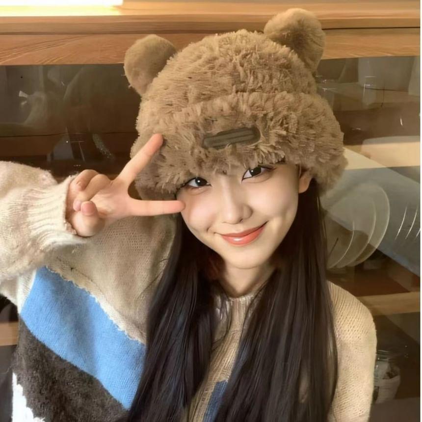 Bear Ear Fleece Hat Product Image