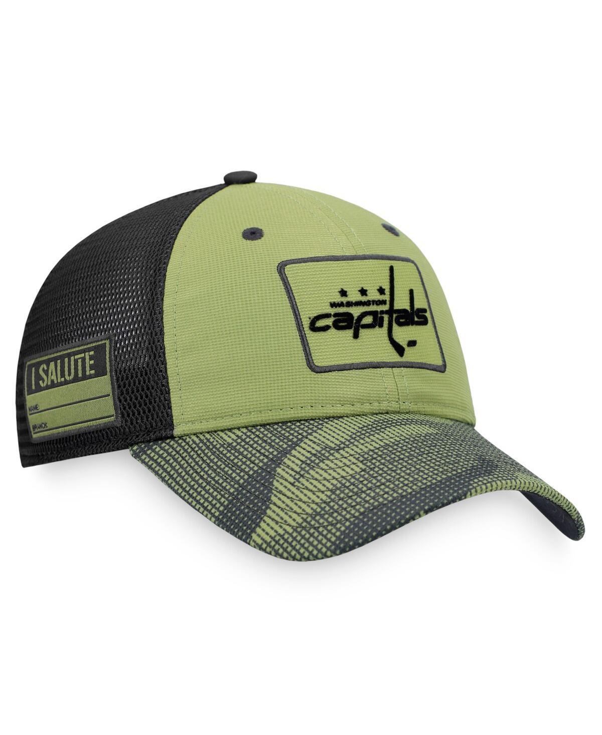 Mens Fanatics Branded Camo/Black Seattle Kraken Military Appreciation Snapback Hat Product Image