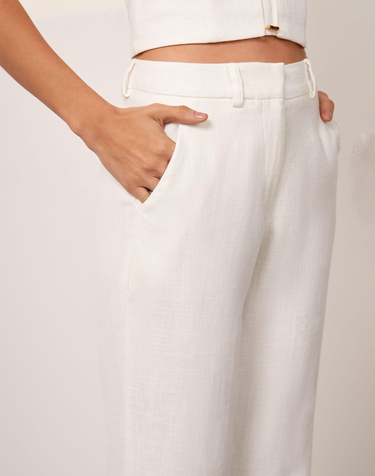 Giulia Tailored Pants - Off White Product Image