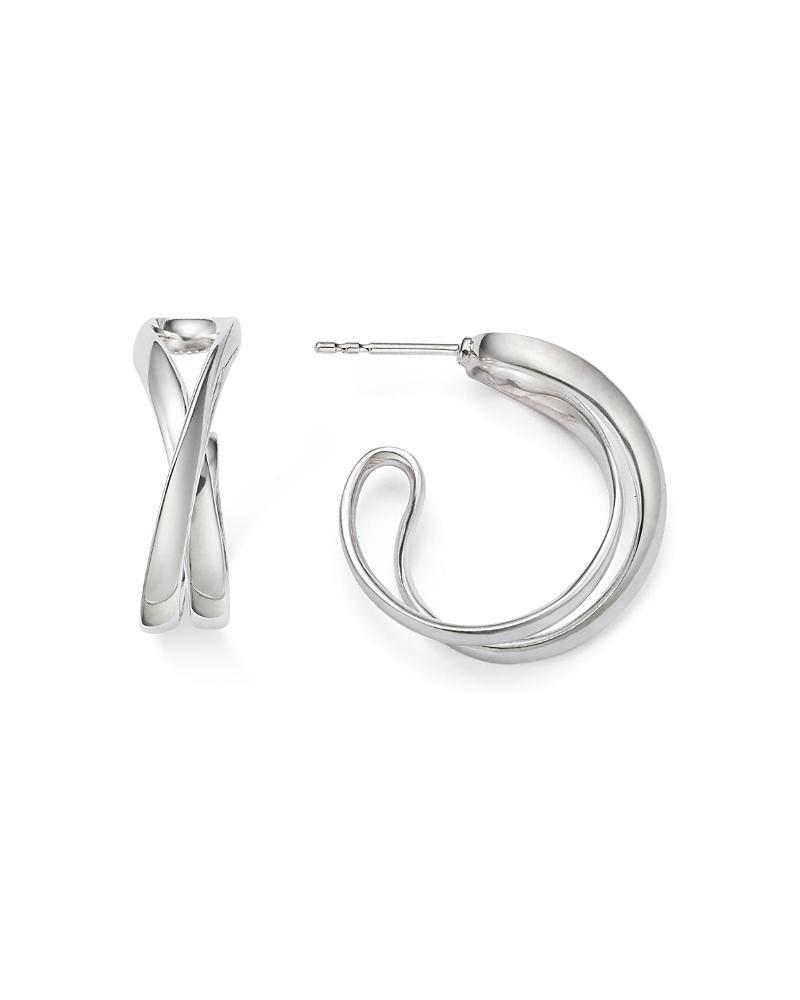 Georg Jensen Sterling Silver Infinity Hoop Earrings Product Image