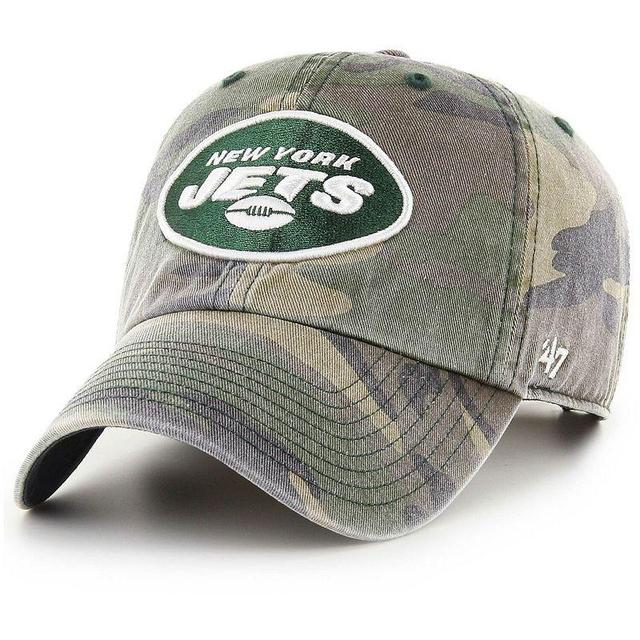 Mens 47 Camo New York Jets Woodland Clean Up Adjustable Hat Product Image