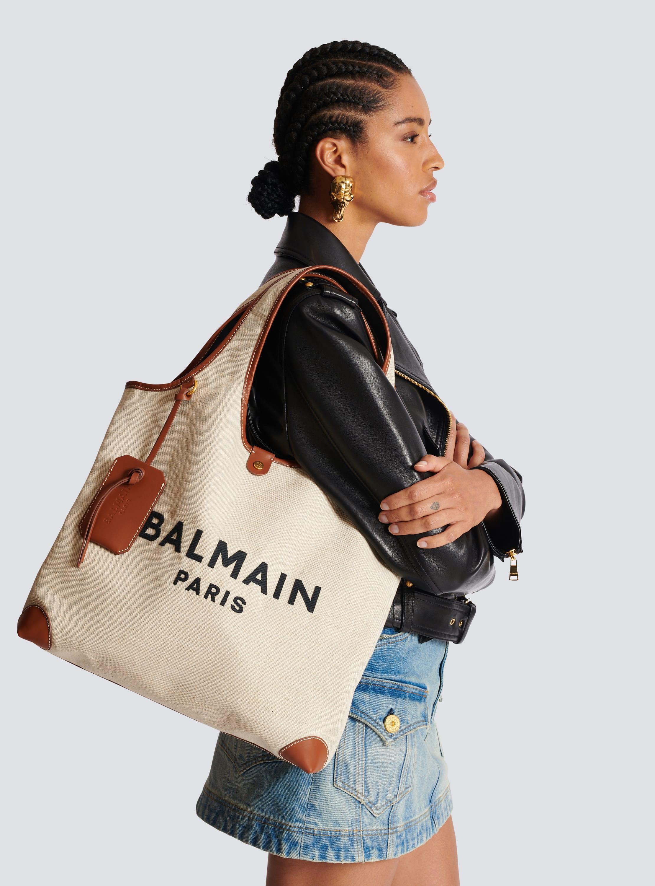 Canvas and leather B-army Grocery Bag Product Image