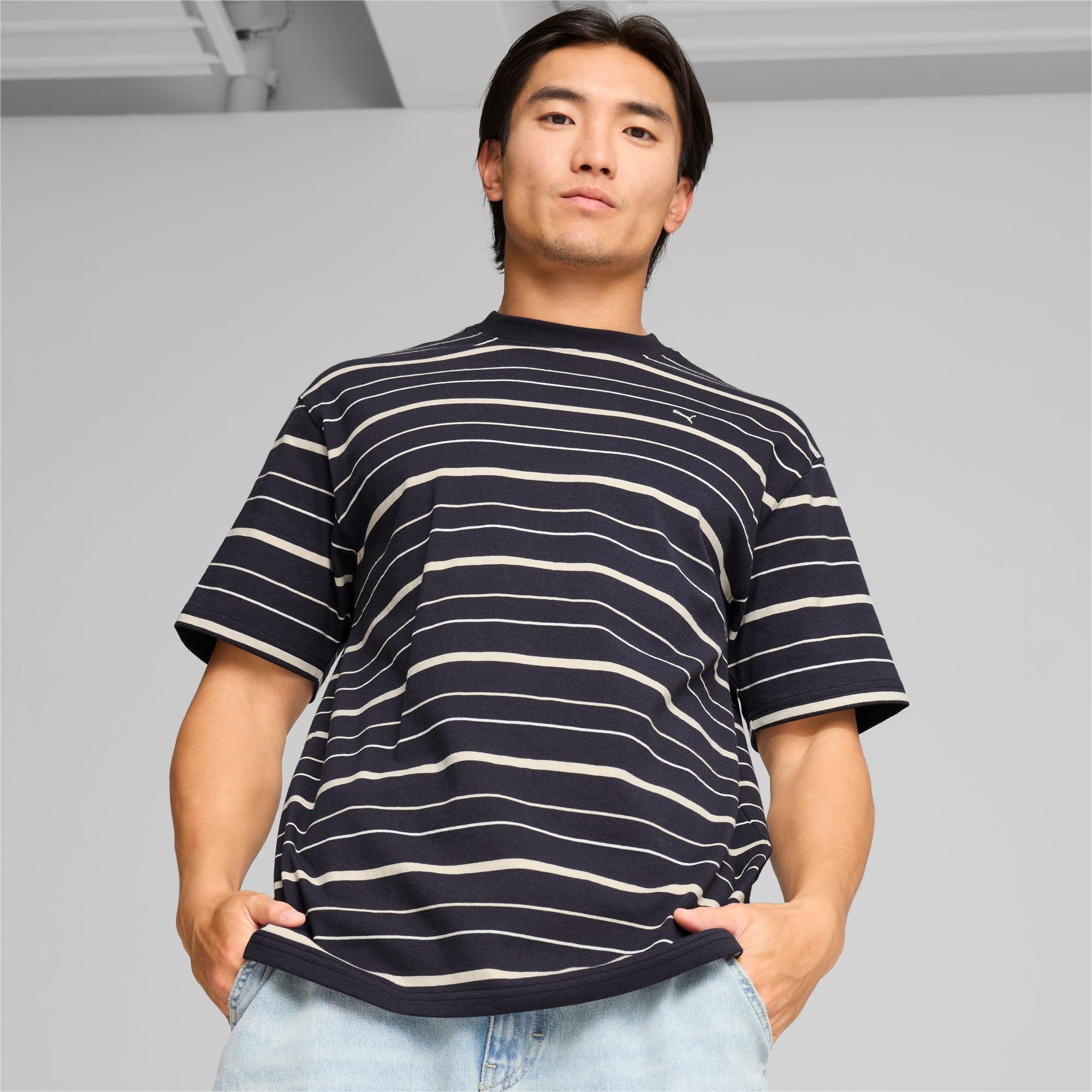 MMQ Men's Striped Tee Product Image