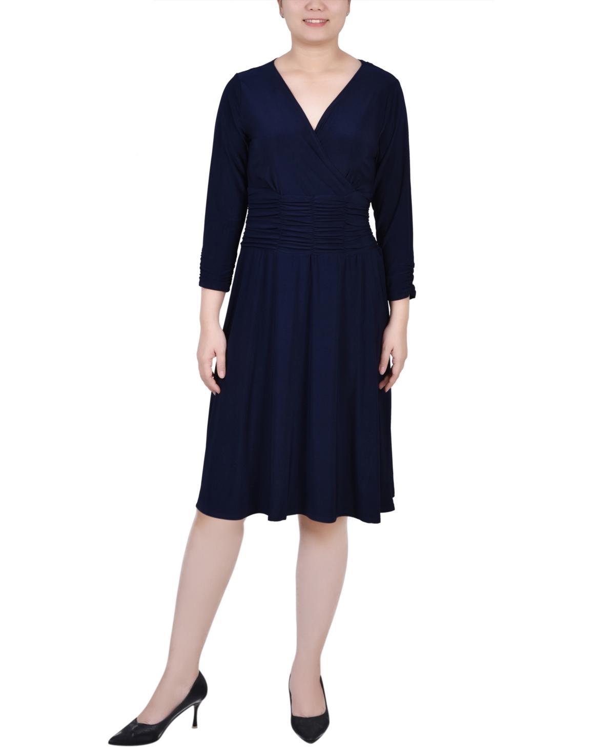 Ny Collection Petite Ruched A-line Dress Product Image