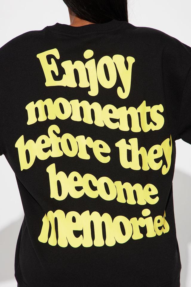 If You're Ready This Sweatshirt - Black/Yellow Product Image