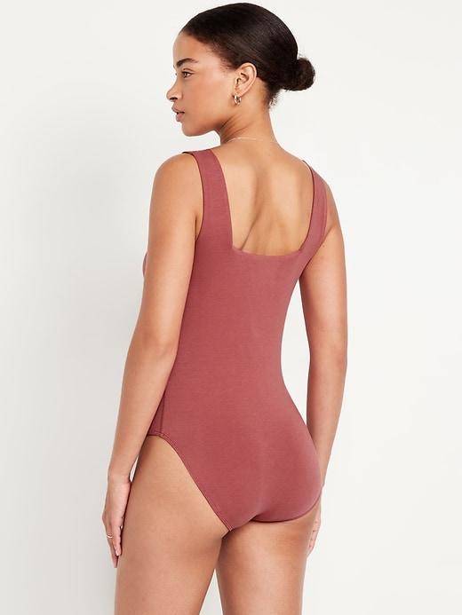 Square-Neck Tank Top Bodysuit Product Image